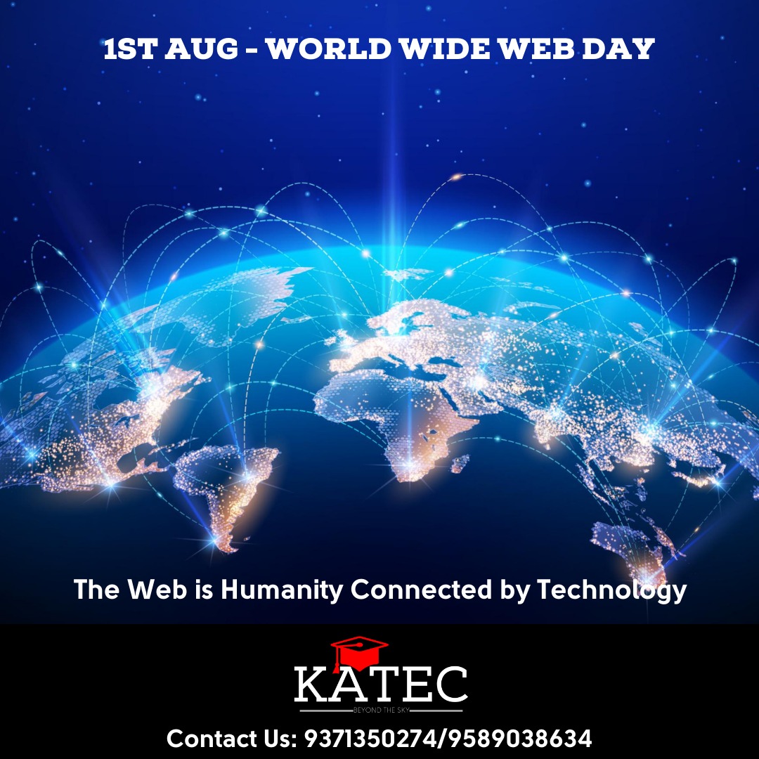 KATEC__Official's tweet photo. 1st August: International World Wide Web Day

#worldwideweb #worldinternetday #internationalinternetday #website #aptitute #softskillstraining #punecity #mbacoaching #mbaentrance #bbaentrance #mbacolleges #gktoday #currentaffairs #currentaffairsquiz #katec #amitkshirsagar https://t.co/gJaiQrgD0c
