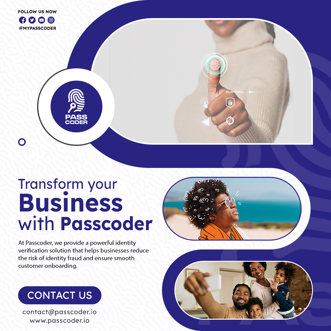 Mypasscoder's tweet photo. π Level up your business with Passcoder! Our robust identity verification solution minimizes identity fraud risks and streamlines customer onboarding. Boost brand trust for your business today. Join Passcoder now and unlock the power of our cutting-edge tech. #Passcoder #chioma https://t.co/RIvzgpSozr
