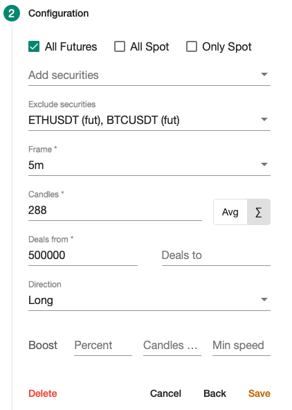 OctopustradeIO's tweet photo. 3/🐙
With OctopusTrade you can make it easy 
Let me show how you can make this type of alert 
First , choose alert category and alert type :
-Speed⚡️
-Trend speed

Then choose 5 m frame and 288 candles . After that put the number of deals from 500000

Direction : - long 

The end https://t.co/NF7rIMVhj5
