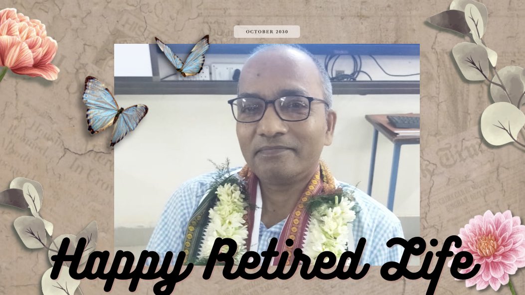 kv316064350's tweet photo. "Sending heartfelt wishes to Shri S K Sahoo,TGT-Math, as he embarks on a new chapter after superannuation! Your passion for teaching and commitment to students have been truly inspiring. Best wishes for a joyful and fulfilling retirement! #Superannuation #Retirement #TGTMath " https://t.co/eJrQYwPSMl