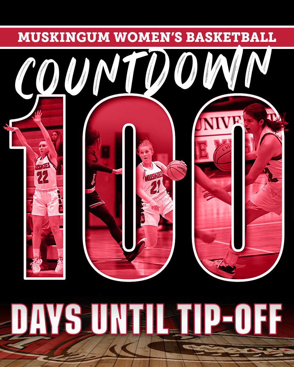 MuskingumWBB's tweet photo. 1️⃣0️⃣0️⃣ more days Muskies! 🏀🔥 #DefendTheM https://t.co/Hdc8y589EJ