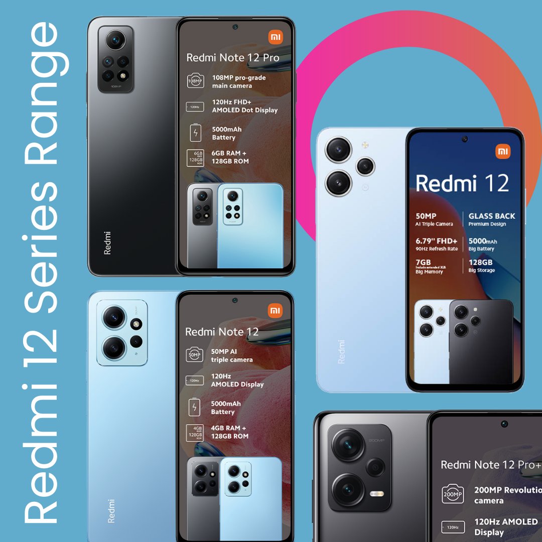 You know that indescribable thrill of getting a new smartphone? 🤩 Hold on tight, because you were NEVER ready for the Redmi 12 Series Range 😏 Start shopping: bit.ly/3K4gKmO