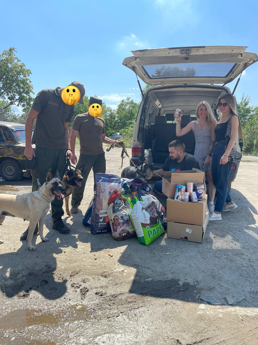 Today, we delivered around 150 kg of food to military cynologists units and their loyal four-legged companions. It was heartwarming to spend some time petting and showing these animals some love. Grateful for the chance to support these brave teams! 🐾❤️ #AnimalSupport