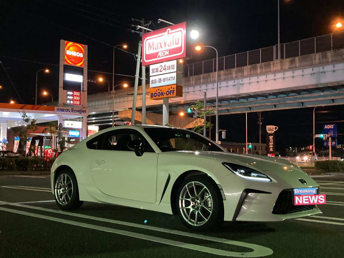 納車1周年なので、夜ドライブ〜