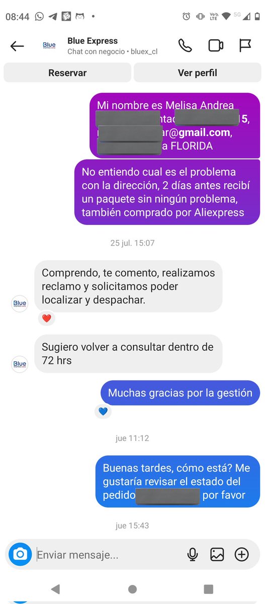 Melisndra's tweet photo. @BluexpressChile  #bluexpress https://t.co/itMpeod0w5