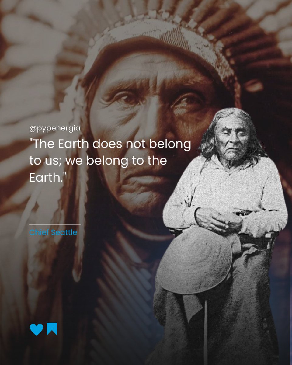 🌿🌏 'The earth does not belong to us, we belong to the earth.' - Chief Seattle 🌎💚 Let's remember our responsibility as caretakers of our planet. Act sustainably, protect nature, and secure a brighter future for all. #ChiefSeattle #EarthBelongsToAll #Sustainability 🌱🌍