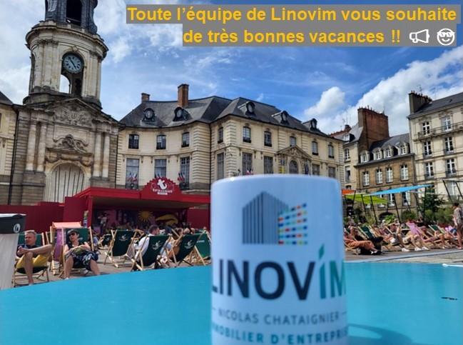 LINOVIM_immo's tweet photo. Les transats en Ville sont de sortie à RENNES. Ça sent bon l’été !!!
Linovim vous souhaite à toutes et à tous de très bonnes vacances bien méritées.
Mais nous restons joignables et prêt pour une rentrée dynamique et riche en actualité !!! https://t.co/59HBHdALW5