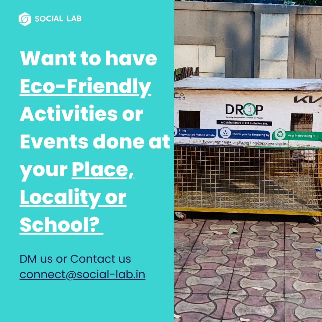 SocialLab5's tweet image. Solutions to Plastic Waste? Social Lab along with @KiaInd and @ipca installed these bins to collect plastic waste and put in a circular economy!
#sociallab #dropproject #plasticwastemanagement #plasticfree #plasticwaste #wastemanagement #wastebins #bins #plasticbin