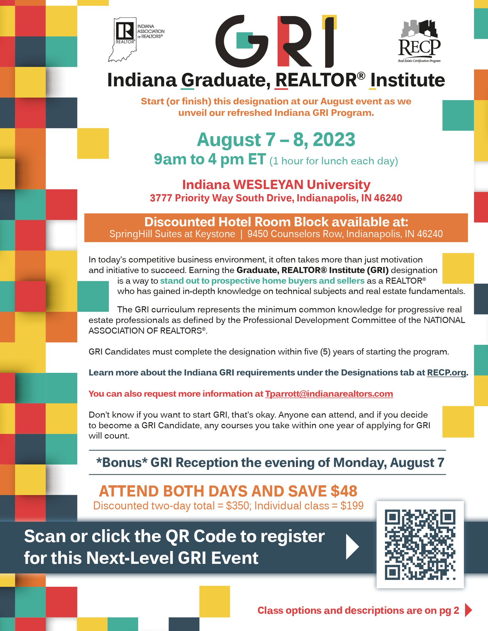 Indiana REALTORS on X By earning the Graduate REALTOR Institute Designation GRI you will lead the pack with real world knowledge about new technologies laws and marketing techniques that positively af...