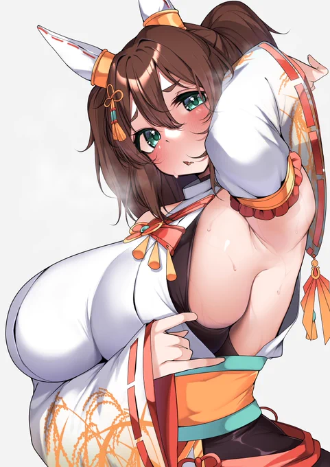 #今月描いたイラストを晒そう #ウマ娘  今月も暑かったね～