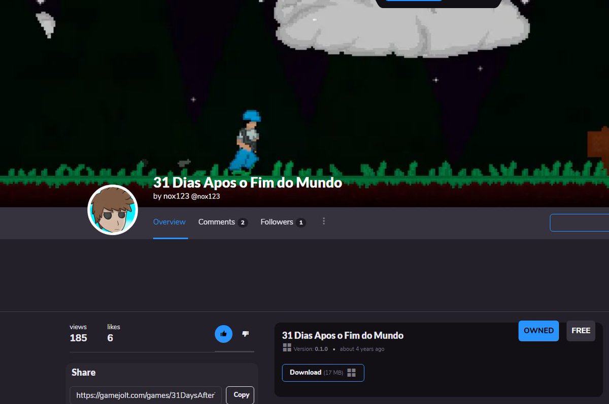 Gabriel_Nox_'s tweet photo. It has been exactly 4 years since I published my first game (and participated in my first game jam as well) :D
Feeling really nostalgic RN https://t.co/05cGD8Qf0V