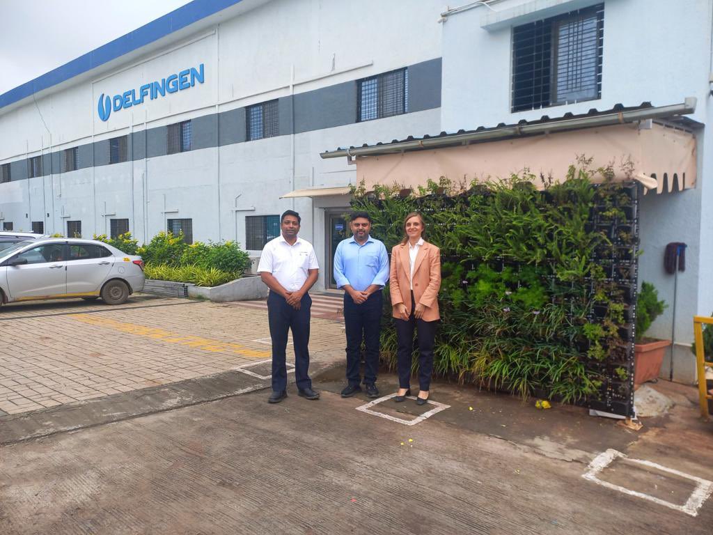 FranceBombay's tweet photo. Sylvia Malinbaum, Delegate of the Economic Regional Service visited on Friday @Nutrivita and #Delfingen, two subdiaries of 🇫🇷 companies who have a plant in #Pune. These companies contribute to the dynamism of 🇫🇷🇮🇳 economic relations. https://t.co/XwE3DHyWIC