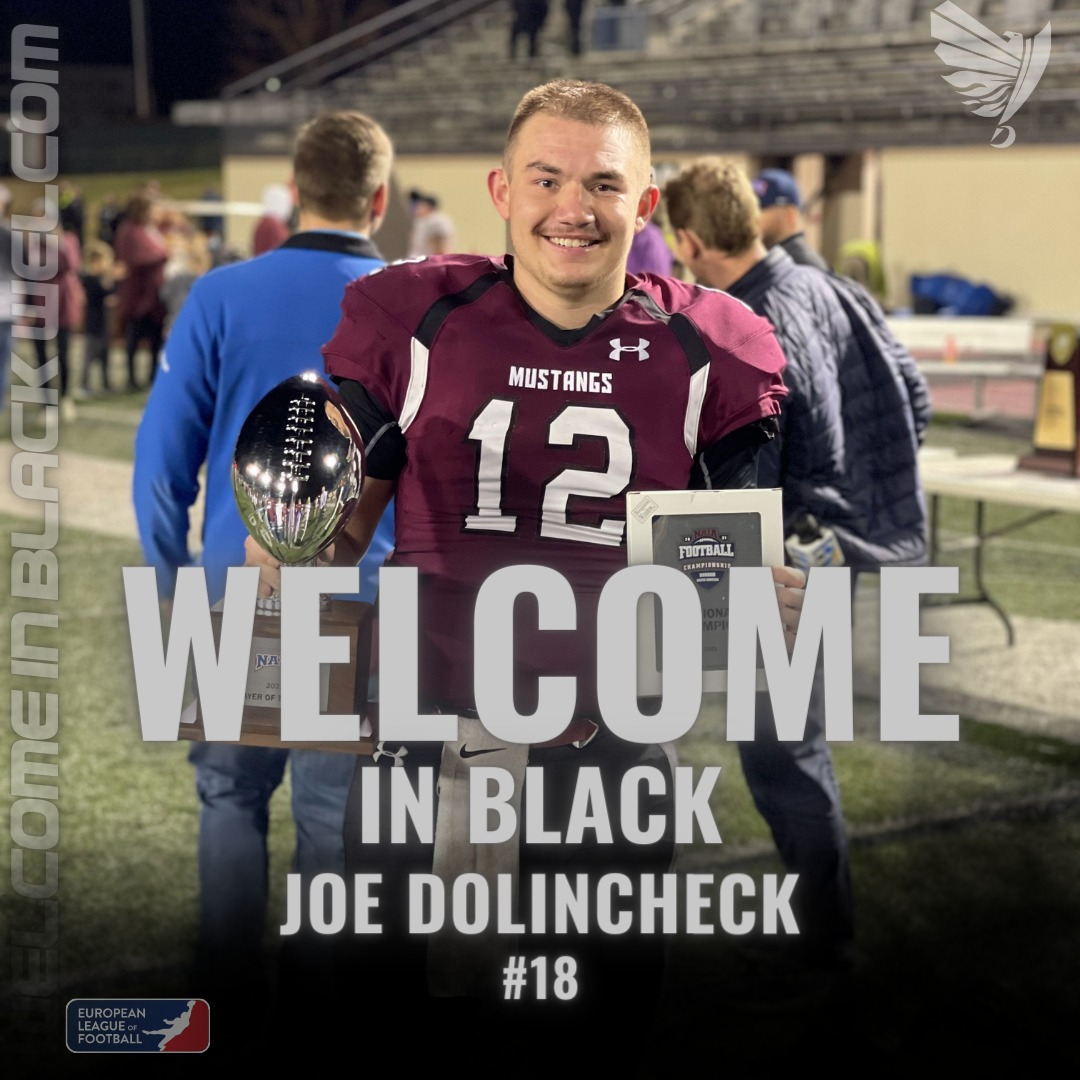 👋🏻 Welcome in black 🏴‍☠️ The RAIDERS Tirol are pleased to present Joe Dolincheck as their new quarterback. The US-American has already joined Kevin Herron's team and will be leading the offense for the rest of the season. #WeAreRaiders #WeAreEurope