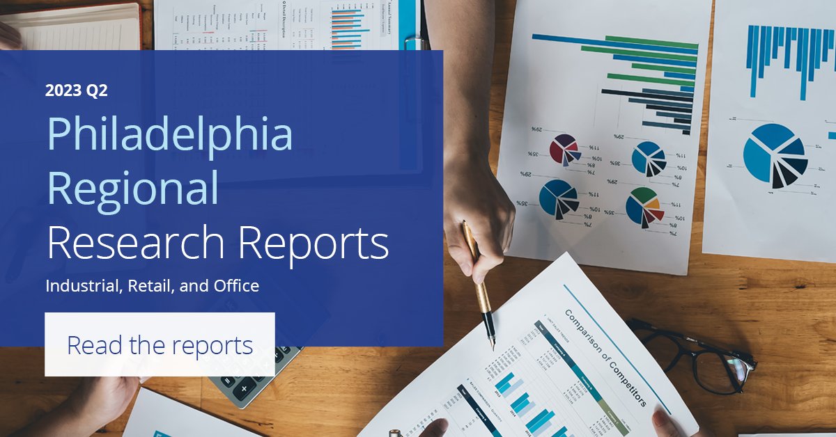 ColliersPhilly's tweet photo. ICYMI: Our Q2 Industrial, Office, and Retail reports for the Philadelphia Tri-State region are all now LIVE!  https://t.co/9SmiPO8D0O

Be the first to get Colliers research direct to your inbox!  Subscribe here: https://t.co/TG0szngbeQ https://t.co/kBrGnohaxq