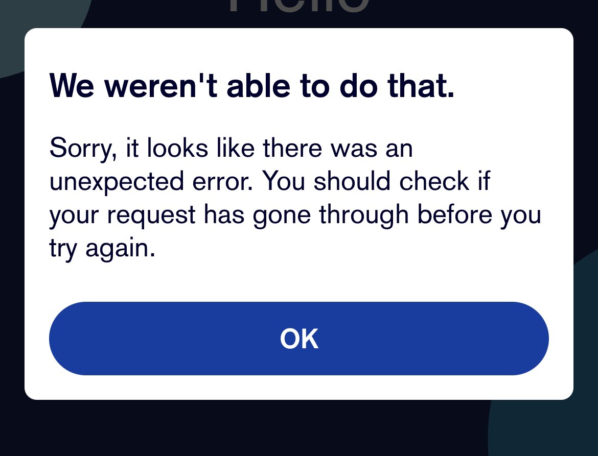NatalieCaddick's tweet photo. @TSB I’ve since logged in but it’s the intermittent service from you it’s just not good enough. This is what I get when I try to login. 

At first I thought it would be a hassle closing the account through the switch but it seems it will be for the best. One less headache! https://t.co/G18KfgfBo6