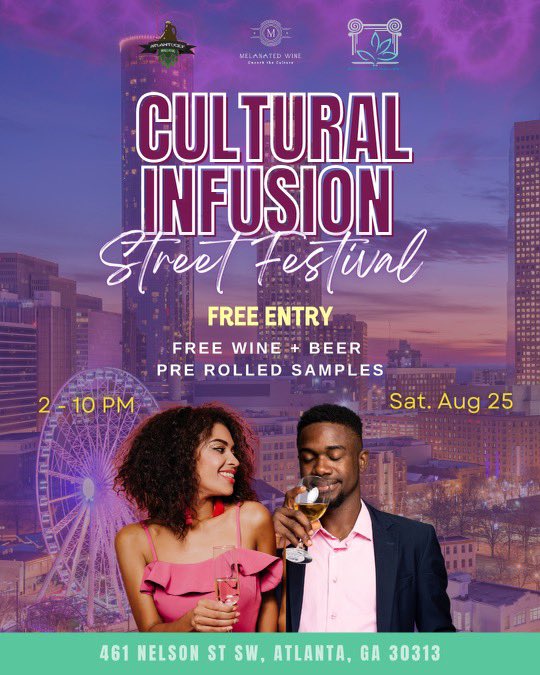 Melanated Wine (@melanatedwine) on Twitter photo We are headed to #ATL <a href="/DiscoverAtlanta/">Discover Atlanta</a> for a weekend that will go down in history. <a href="/MelanatedWine/">Melanated Wine</a> 🍷I’m partnership with <a href="/atlantucky/">atlantuckybrewing</a> 🍺 and <a href="/HbcuLinx/">HBCULinx</a> present #CultureConnect #SpeedLinxUp #Poetry #StreetFestival and of course #GoodVibes 🎉 We can’t wait #uncorktheculture #ATL We are headed to #ATL <a href="/DiscoverAtlanta/">Discover Atlanta</a> for a weekend that will go down in history. <a href="/MelanatedWine/">Melanated Wine</a> 🍷I’m partnership with <a href="/atlantucky/">atlantuckybrewing</a> 🍺 and <a href="/HbcuLinx/">HBCULinx</a> present #CultureConnect #SpeedLinxUp #Poetry #StreetFestival and of course #GoodVibes 🎉 We can’t wait #uncorktheculture #ATL