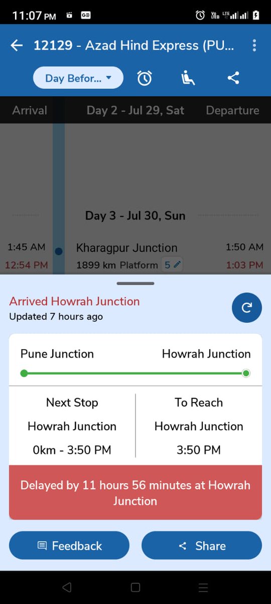 Every day very late Azad express train <a href="/Central_Railway/">Central Railway</a> #railyminister <a href="/nationalrailenq/">National Rail</a> <a href="/AshwiniVaishnaw/">Ashwini Vaishnaw</a> <a href="/PMOIndia/">PMO India</a>