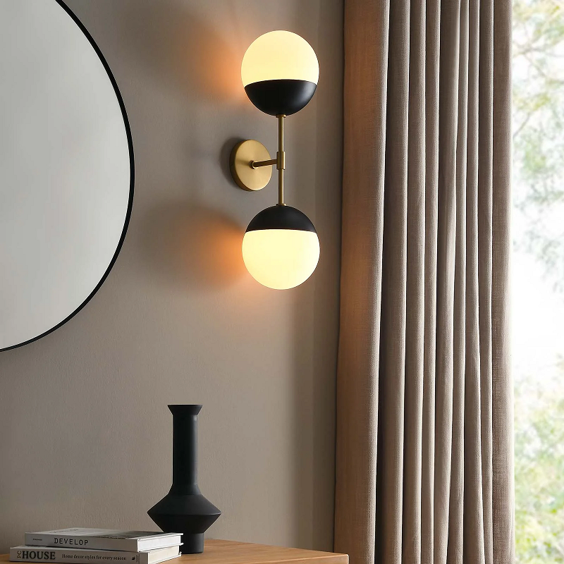 We're here to brighten up your Monday with the Sotelo 2-Light Wall Sconce. It's only $99 with free shipping. Get an extra 10% off with discount code DDMOD10. See, you're shinning already! 🌞 #mondaymorning  #modernlighting #wallsconce  #vanitylight #midcentury #midcenturymodern