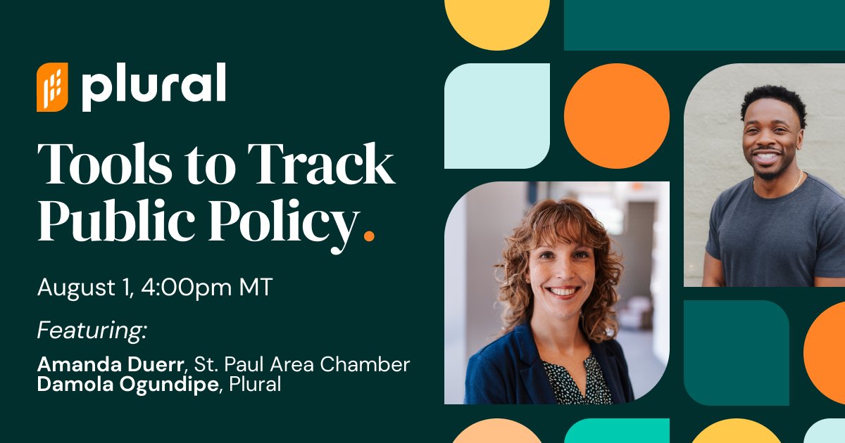 pluralpolicy's tweet photo. Keeping track of #publicpolicy is not just crucial -- it's the lifeblood of your #ChamberofCommerce.
Join us & @SPACC at @ACCEHQ #ACCE23 to learn about tools for #legislativetracking. PLUS: see how Plural can help your team collaborate effectively & harness the power of #AI. https://t.co/YWz0oYm0bS