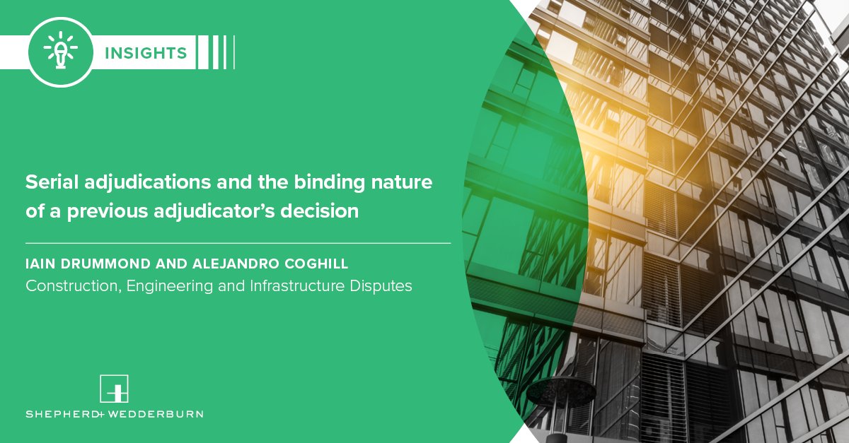 Iain Drummond, Partner, and Alejandro Coghill, Trainee Solicitor, in our Construction, Engineering and Infrastructure Disputes team examine the recent Court of Appeal decision in Sudlows Ltd v Global Switch Estates 1 Ltd.

Read more:
ow.ly/SC3Q50PoPol