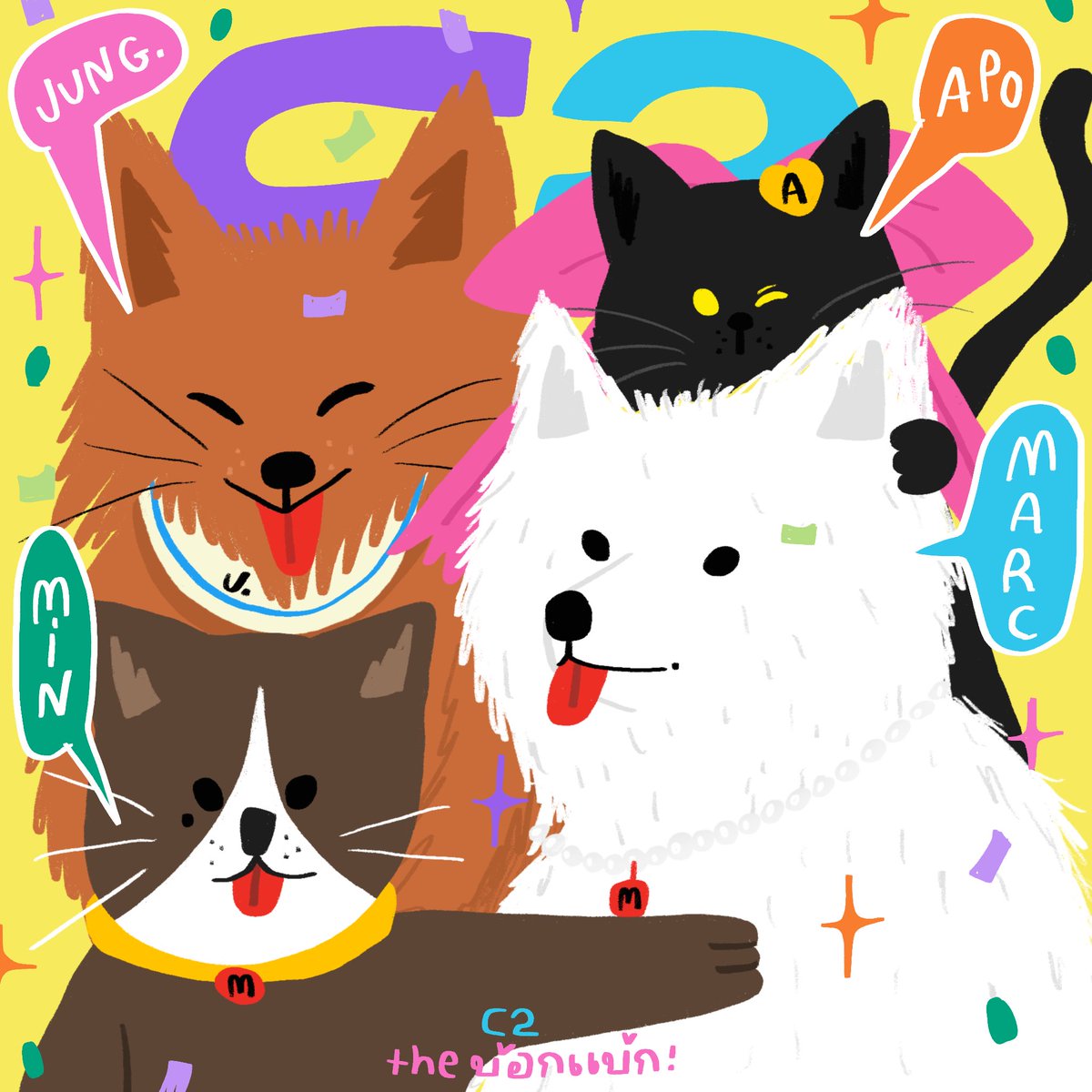 flutterfieldd's tweet photo. ซีสองบ้อกแบ้กกก🦊🐈⬛🐱🐶✨
( #MARCkris #JUNGt #MINthanakrit #APOwachirakon #789SURVIVAL #789TRAINEE #bibbleworks ) https://t.co/GuqVD0cK6I