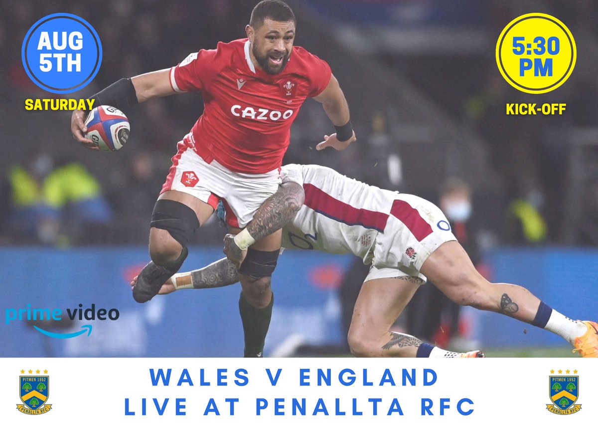 Don’t panic there’s no need to pay for a prime video subscription for Wales’ World Cup warm up fixtures, we’ve got you covered! Join us this Saturday for all the action 💙💛 #uppapitmen #welshrugby #rugbyunion #rugby #rugbyclub #wales #england