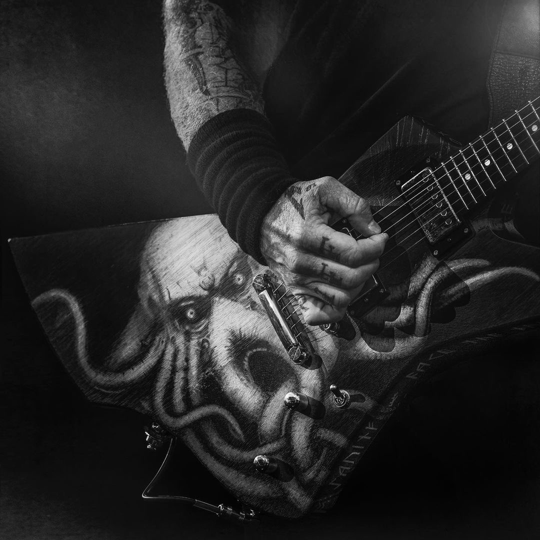 New image! James Hetfield! The ESP! With my photographs I'm always  searching for originality. The essence. The metaphysical human emotion… I  sent the image to James via text. His response was simply “, image size:1080x1080