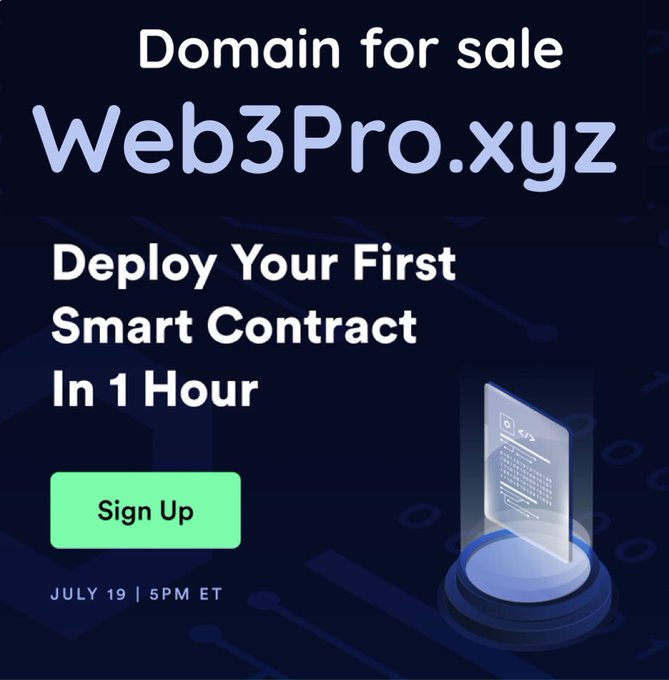 HorusGPT's tweet image. #Web3 DOMAIN FOR SALE
#web3pro
#web3project
#web3professional
#pro #Professional #blockchain #nfts #nftart #Web3Gaming #web3company #company #web3domains #web3community