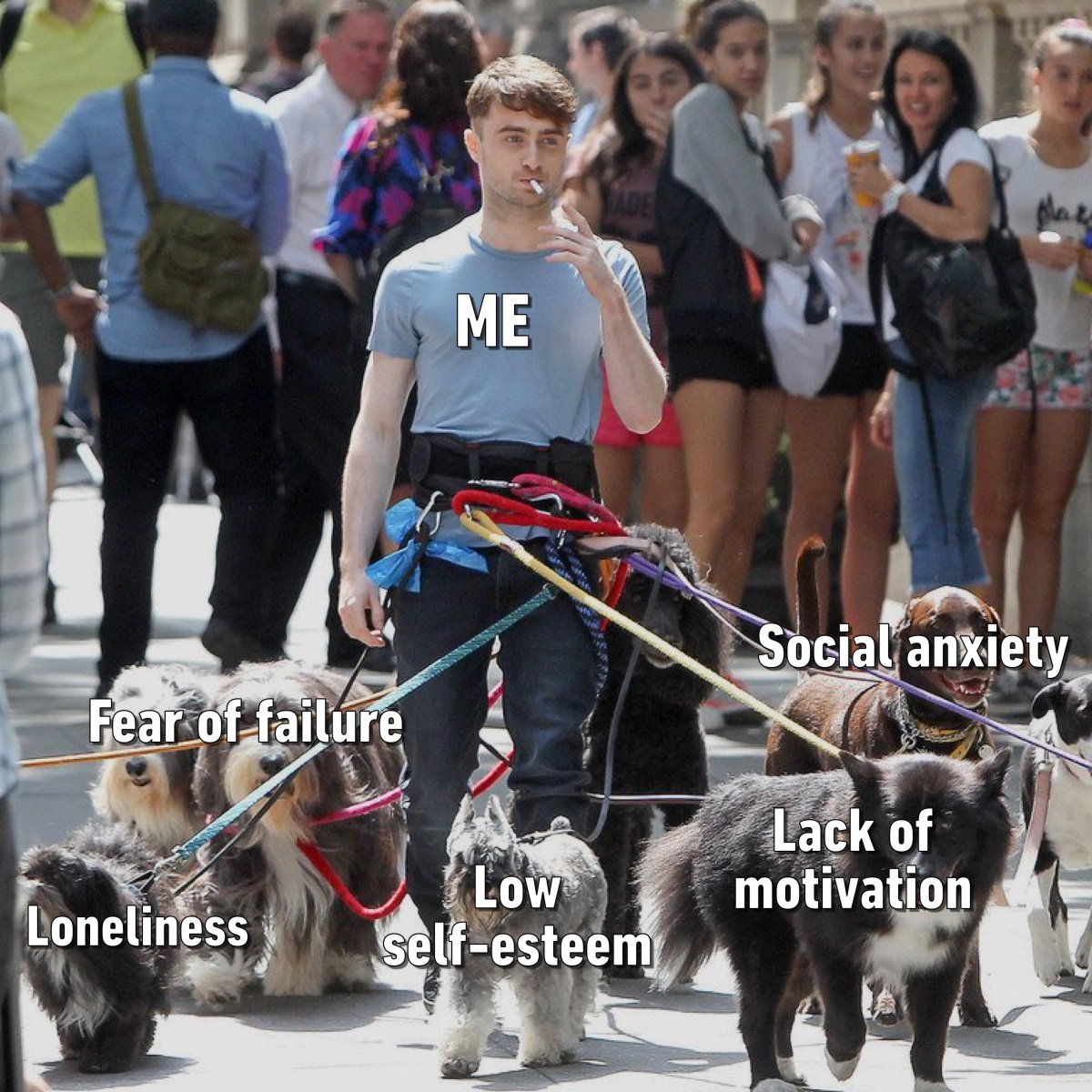 9GAG's tweet image. This is fine