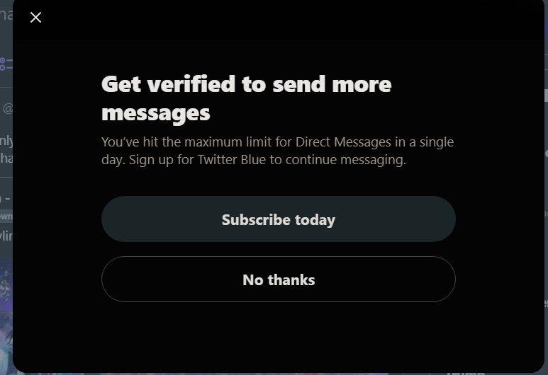 ThreshenCrane's tweet image. Hey @elonmusk you are a fucking idiot. You had it all and turned it into a fucking dumpster fire. I had hope in you too. Just another let down to add to the list i guess. Anything else you'd like to ruin while you're at it?
#Twitter #TwitterLimits
