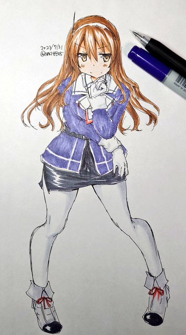 足柄。 #艦これ #足柄 #艦これ版深夜の真剣お絵描き60分一本勝負 #艦これ版真剣お絵描き60分一本勝負_20230731
