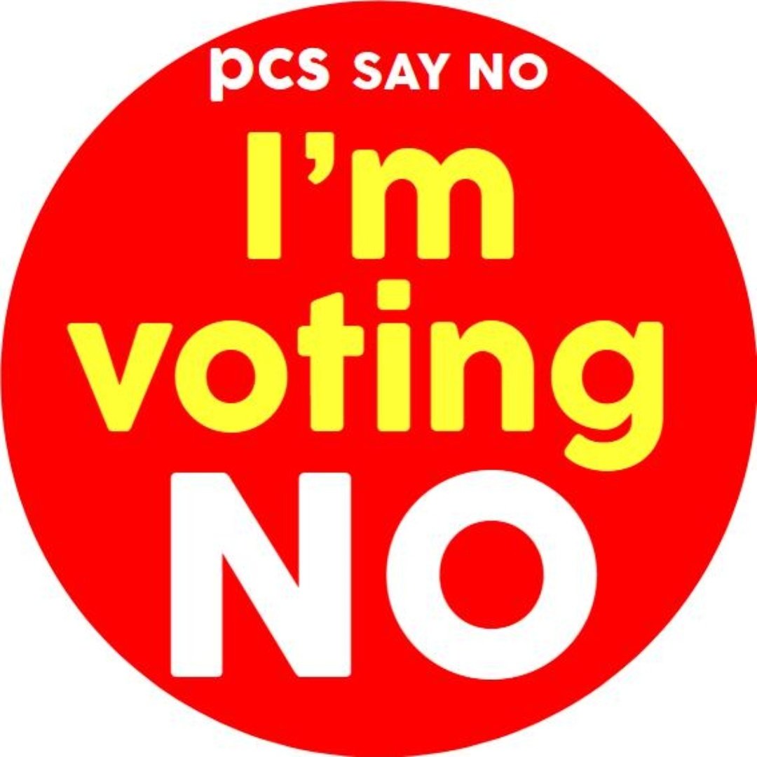 victoriacuckson's tweet photo. Vote no to pausing the PCS Union campaign. #pcssayno #pcsunion https://t.co/wwVLPaE62Q