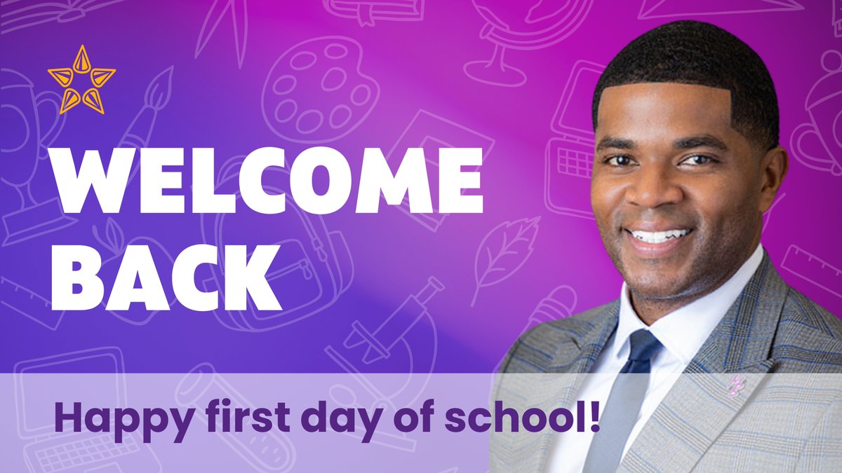 Happy first day of school from Superintendent Dr. Darryl Henson and Marlin ISD.