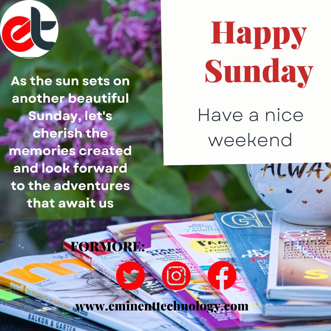 Eminenttechav's tweet photo. As the sun sets on another beautiful Sunday, let's cherish the memories created and look forward to the adventures that await us. 🌇🌌 #SundaySunset #CherishMemories #NewAdventuresAhead #eminenttechnology https://t.co/LBS7zFL44A