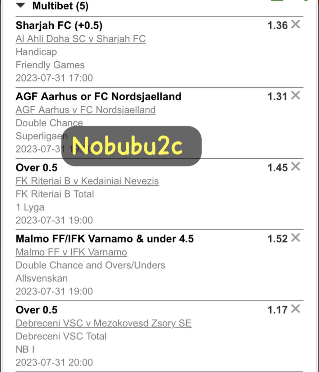 Nobuhle2C's tweet image. X52E52C45 #5ishodds #lowodd #betwaycode