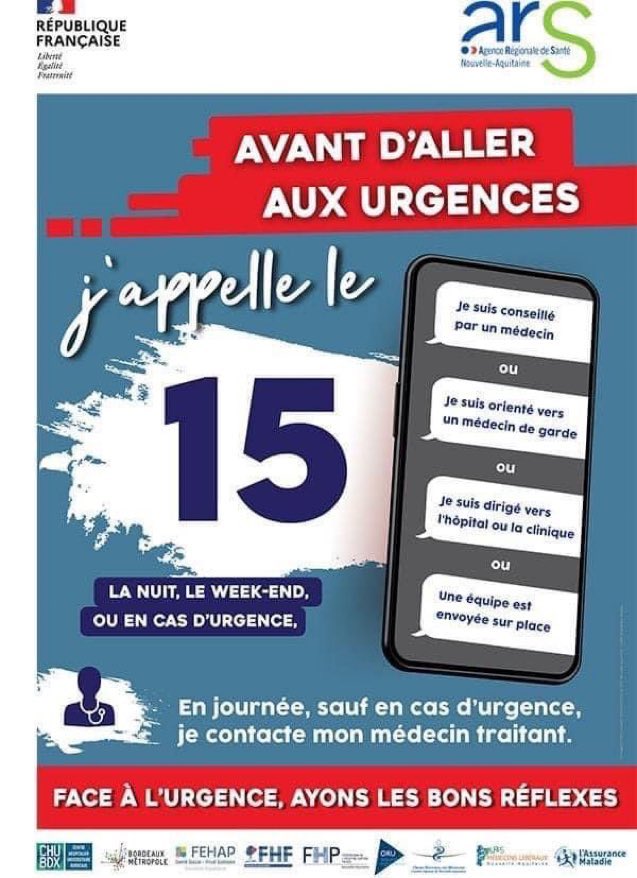 CH Libourne (@ch_libourne) on Twitter photo ⚠️⚠️ nouvel épisode de tensions sur les urgences de Libourne ⚠️ ⚠️ . Pour une prise en charge adaptée, ☎️ appel préalable au 15 avant de vous déplacer merci de votre attention 🙏<a href="/ARS_NAquit/">ARS Nouvelle-Aquitaine</a> @Bleu_Gironde <a href="/AllianceGironde/">GHT Alliance de Gironde</a> <a href="/ARS_NA_DD33/">ARS_NA_Gironde</a> <a href="/SO_Libourne/">Sud Ouest Libourne</a> ⚠️⚠️ nouvel épisode de tensions sur les urgences de Libourne ⚠️ ⚠️ . Pour une prise en charge adaptée, ☎️ appel préalable au 15 avant de vous déplacer merci de votre attention 🙏<a href="/ARS_NAquit/">ARS Nouvelle-Aquitaine</a> @Bleu_Gironde <a href="/AllianceGironde/">GHT Alliance de Gironde</a> <a href="/ARS_NA_DD33/">ARS_NA_Gironde</a> <a href="/SO_Libourne/">Sud Ouest Libourne</a>