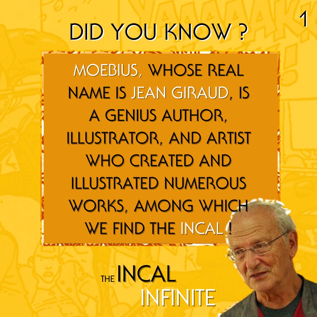 IncalInfini's tweet photo. Today we're talking about a genius artist who is none other than the illustrator of The Incal: Moebius ! How many of these significant facts about his life did you know ? https://t.co/CSduTHwAJO