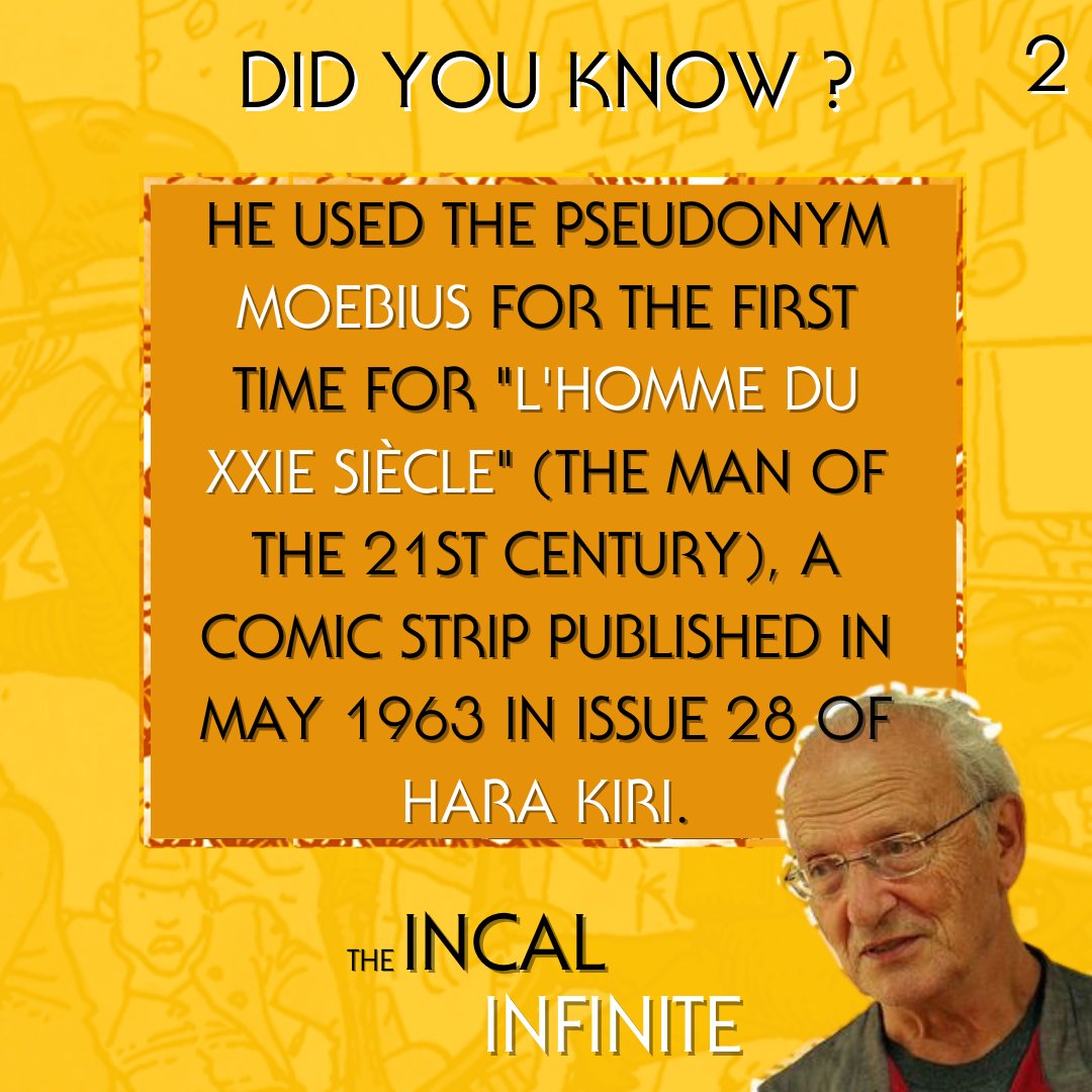 IncalInfini's tweet photo. Today we're talking about a genius artist who is none other than the illustrator of The Incal: Moebius ! How many of these significant facts about his life did you know ? https://t.co/CSduTHwAJO