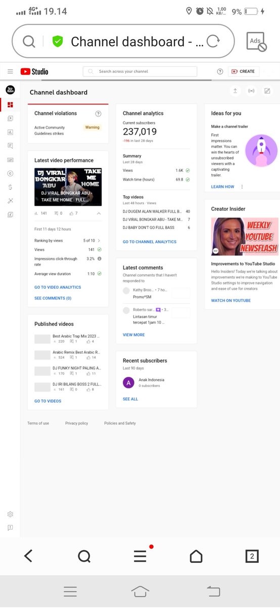 restunursidiq's tweet photo. @TeamYouTube I have had this problem for 2 years as shown in the screenshot, here I don't have the monetization request feature, like the others, even though my channel has never been monetized, and there are no problems at all, please help to normalize my monetization tab again https://t.co/BHMac3tMHE