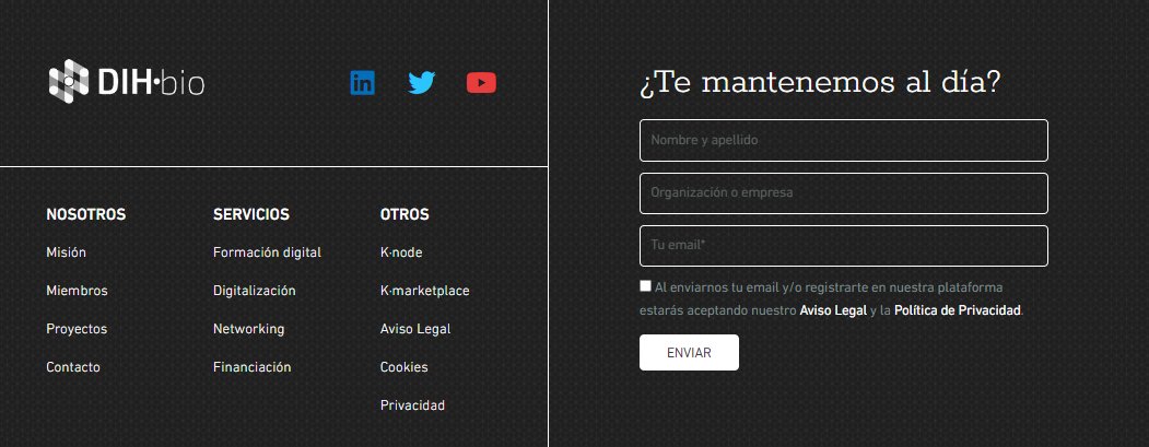 ➡️✍️¡No olvides suscribirte a nuestra #newsletter para recibir toda la información relevante de nuestro #hub de #innovación en #nuevastecnologías aplicadas a la salud!👇
dihbio.eu/contacto/