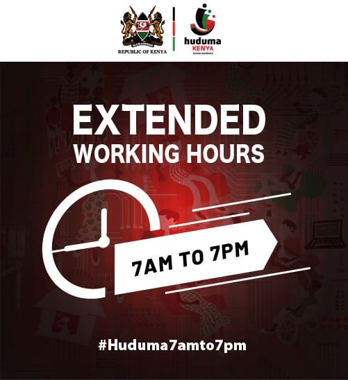 HudumaKenya's tweet image. Nani hapendi soft life?Why wait in long queues when you can visit us at 18 select Centres from 7am to 7pm.#Huduma7amto7pm #extendedhours