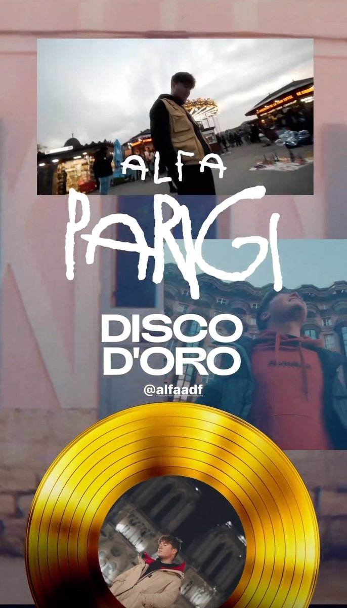 bellissimissima <3 è disco di PLATINO 💿 e PARIGI è disco d'ORO 📀