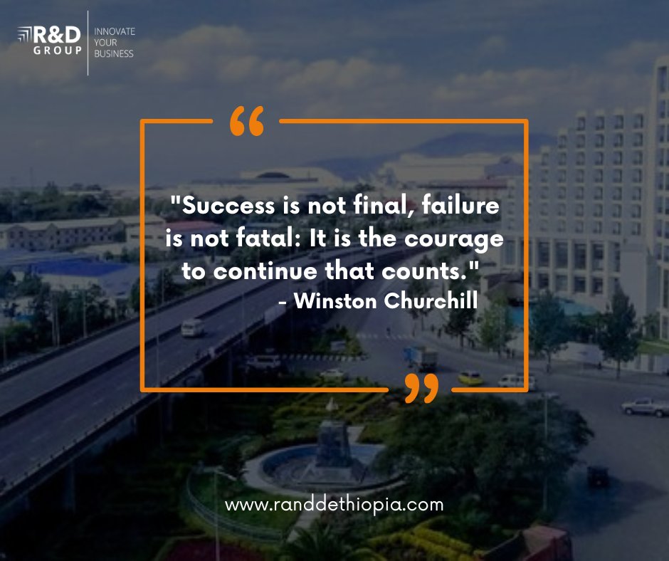 Embrace the Journey: Let every setback be a stepping stone and every achievement be a stepping stone to even greater heights.

#MondayMotivation #Success #Courage #Perseverance #LinkedInLife #randdethiopia #Africa #Ethiopia #Addisababa