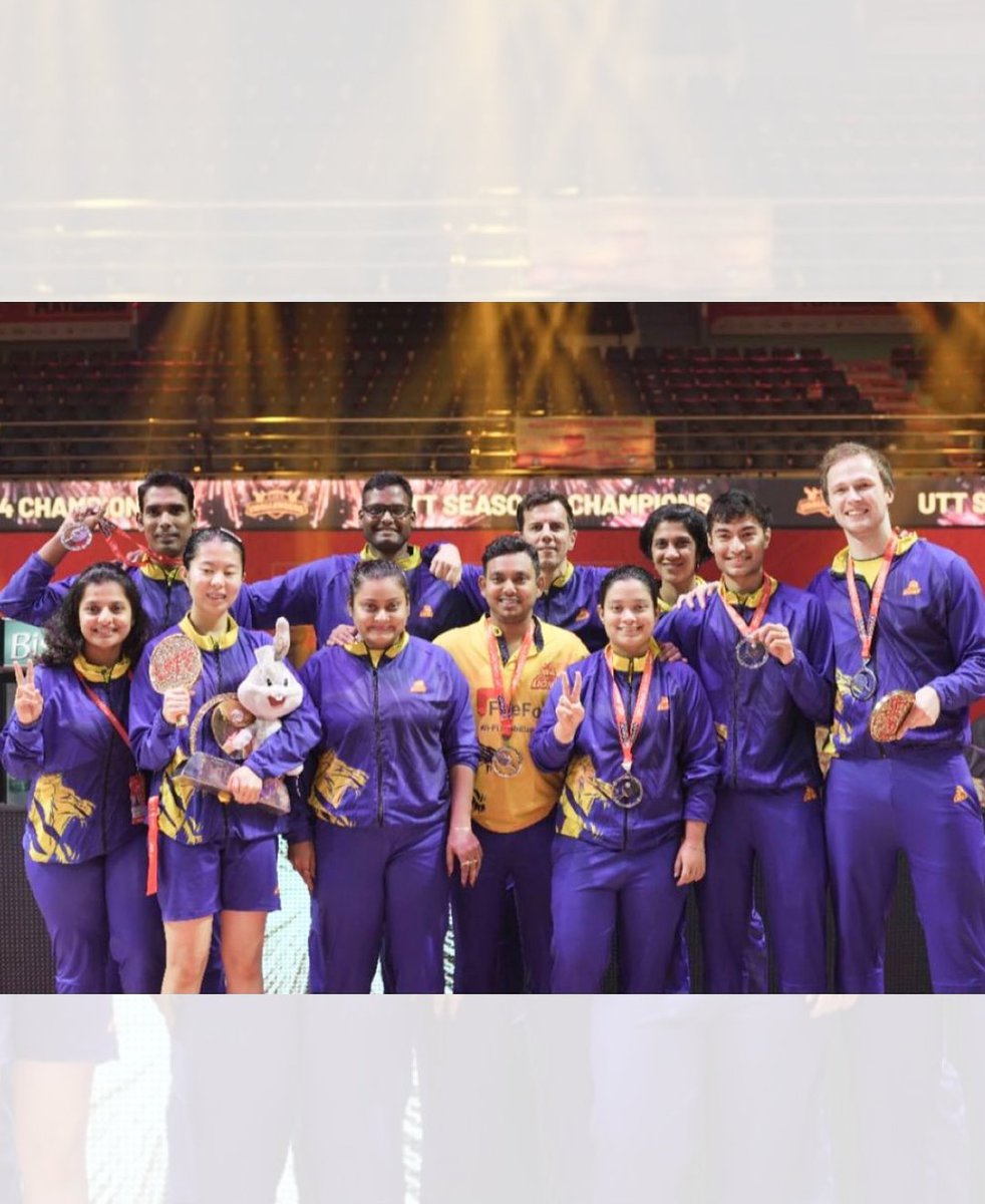 SportsApp_in's tweet photo. Chennai Lions fearlessly clinched UTT Season 4's 2nd place. Congrats to SportsApp Exclusive Talent Payas Jain and the team! 🦁🥈🏓

Shoutout to @goachallengers_tt, the new champions! 

#Tabletennis #tennis #Trending #TrendingNow #XTwitter https://t.co/iQZZg0maIZ
