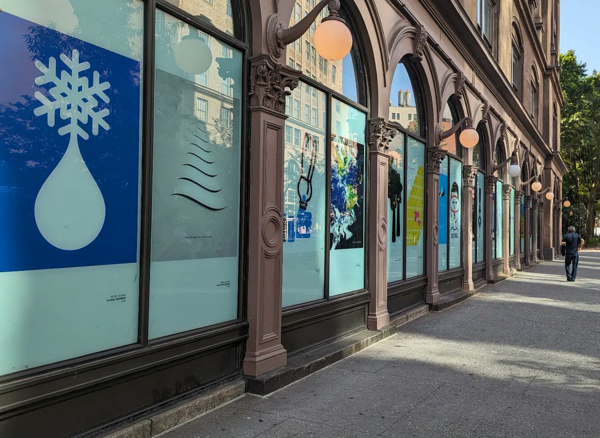 Check out a poster exhibition highlighting 26 designs by contemporary Slovakian artists in the Foundation Building's colonnade windows now through August 18.