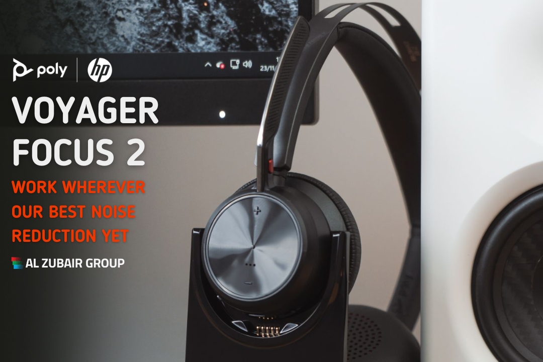 Alzubairgroup's tweet photo. 🎯 Unlock your productivity potential with the Poly Voyager Focus 2 UC headset, designed to elevate your communication game. 🏢
#PolyVoyager #UnifiedCommunications #ProductivityBoost #StayConnected #Focus2UC #WorkFromAnywhere #NoiseCancelling #AudioExperience #VideoConferencing https://t.co/xHN2GTtcbN