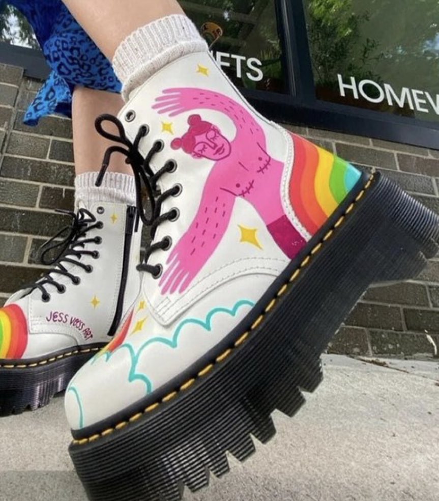 BillboardChris's tweet photo. .@drmartens sells boots to advertise cutting off the breasts of healthy girls. https://t.co/KnB3CkwnTP