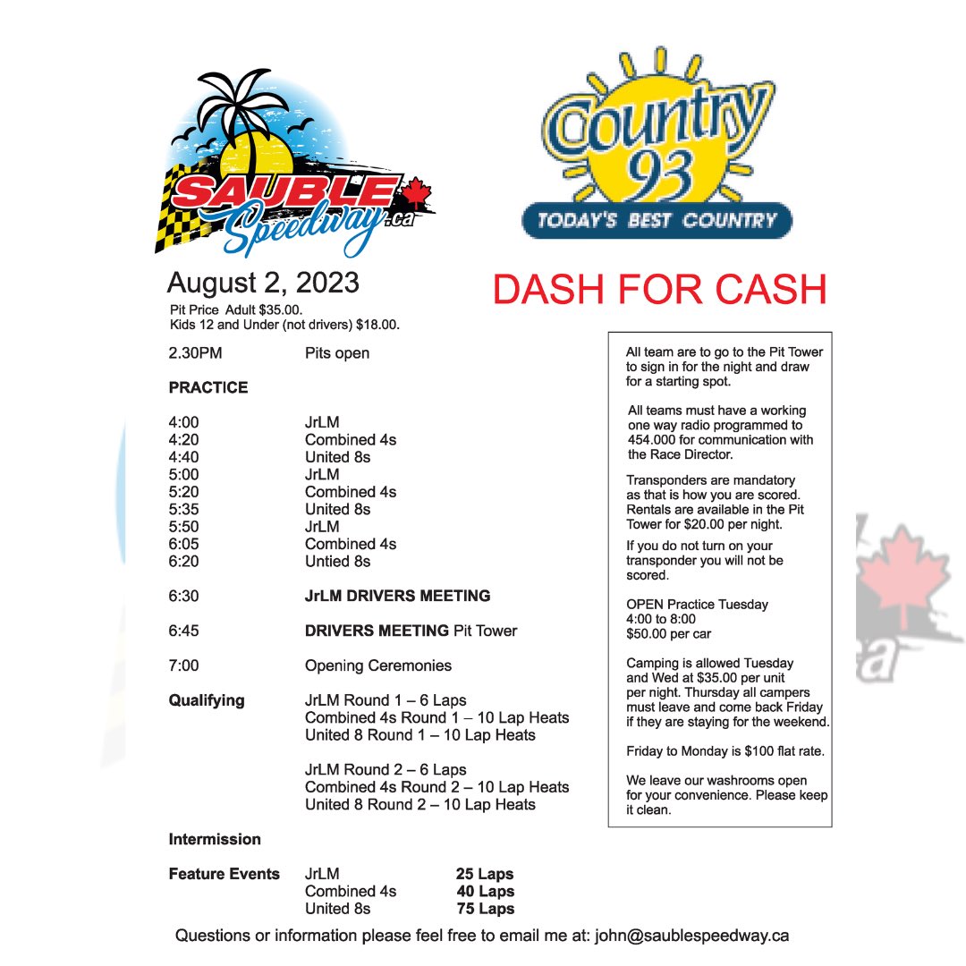 Sauble Speedway tweet media