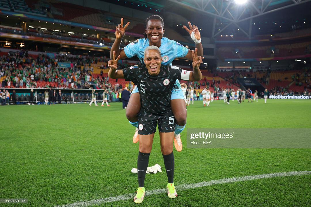 EBIONOME's tweet photo. Thank you, Lord, for your Grace. Thank you, Nigerians. Thank you, Africa, for your support,  onto the next level, weldon Chicas 💯👌💪🇳🇬.
#superfalconsofnigeria #movinghigher #grace #round16 #unity #teamwork https://t.co/4ShGMlAKwz