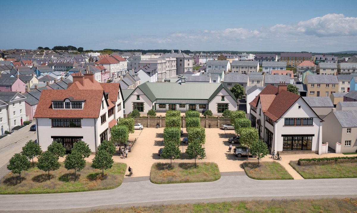 AWPExeter's tweet image. Project Update! 👇

AWP were commissioned by the Duchy of Cornwall in 2020 to provide engineering support, design and co-ordination for the new commercial development ‘Kew An Lergh’ within the heart of their Nansledan development.  Read more here:

lnkd.in/eUrKdeTT